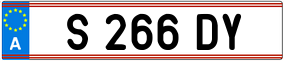 Trailer License Plate